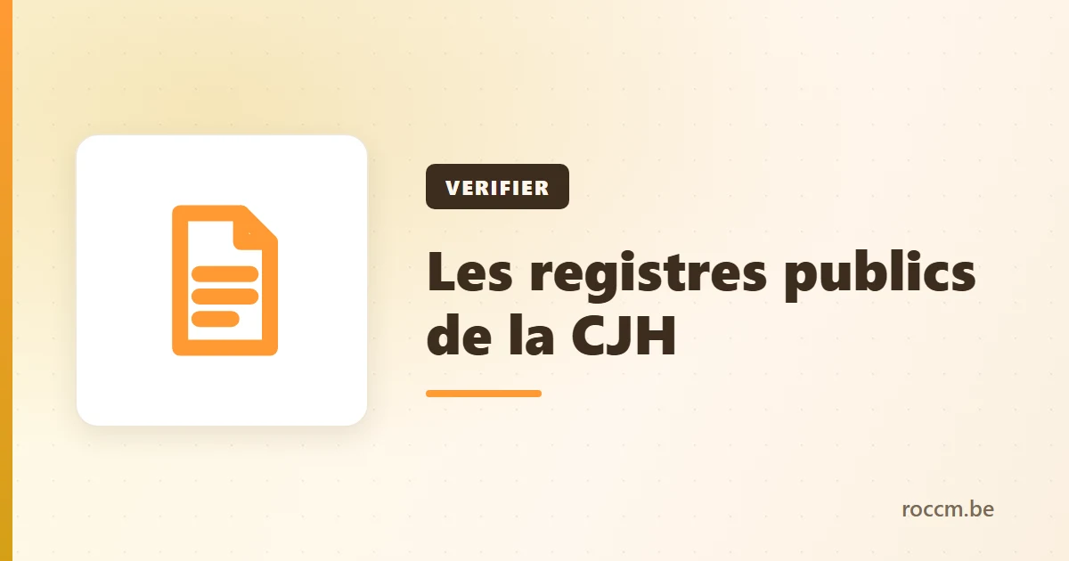 Vérifier une licence de casino dans les registres publics belges
