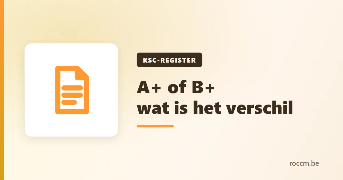 Verschil tussen een A+- en een B+-vergunning van de Kansspelcommissie