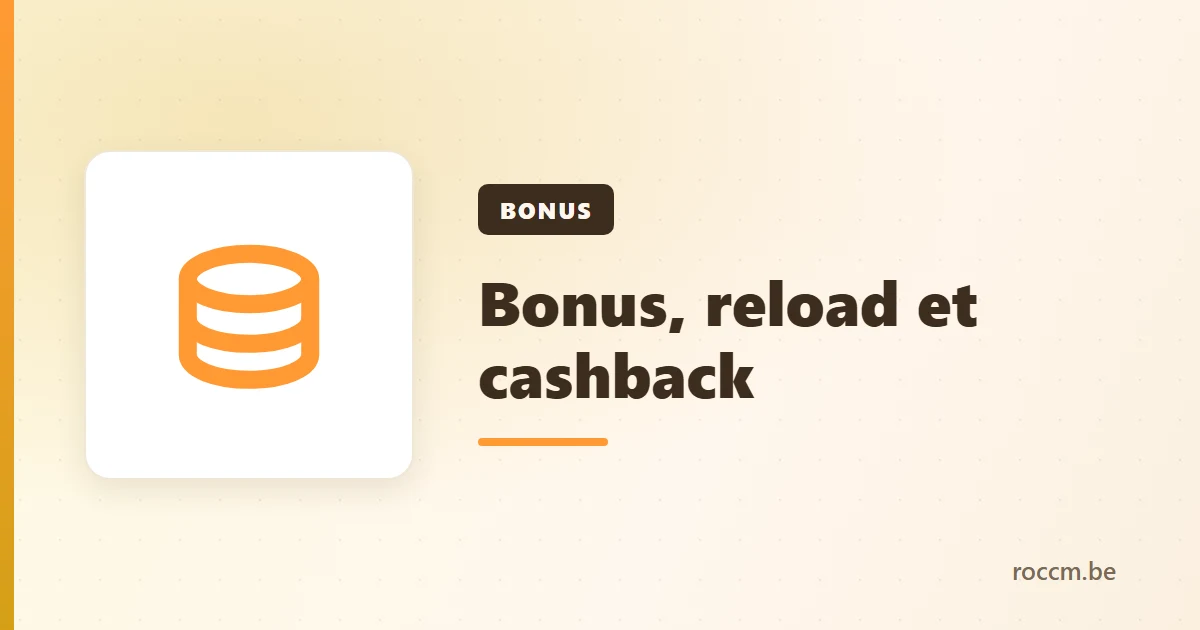 Bonus, reload et cashback des sites de paris internationaux